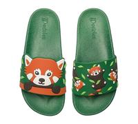 Dedoles Badeschuhe & Hausschuhe Damen Herren & Kinder Badesandalen lustige Designs Bücher Kaffee Party Pizza Fuchs Bär Lama Wolken Geschenk, Farbe: Roter Panda, Gr.: 41 EU