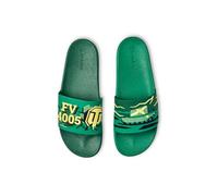 Dedoles Badeschuhe & Hausschuhe Damen Herren & Kinder Badesandalen lustige Designs Bücher Kaffee Party Pizza Fuchs Bär Lama Wolken Geschenk, Farbe: Grün, Motiv: World of Tanks FV4005, Gr. 41