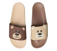 Dedoles Badeschuhe & Hausschuhe viele lustige Designs Bücher Kaffee Katze Party Pizza Dackel Fuchs Panda Delfin Geschenk, Farbe: Bär, Gr.: 41 EU