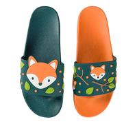 Dedoles Badeschuhe & Hausschuhe viele lustige Designs Bücher Kaffee Katze Party Pizza Dackel Fuchs Panda Delfin Geschenk, Farbe: Süßer Fuchs, Gr.: 37 EU