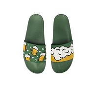 Dedoles Badeschuhe & Hausschuhe viele lustige Designs Bücher Kaffee Katze Party Pizza Dackel Fuchs Panda Delfin Geschenk, Farbe: Prickelndes Bier, Gr.: 41 EU