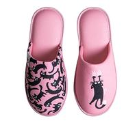 Dedoles Hausschuhe Damen Herren & Kinder Memory-Foam viele lustige Designs Einhorn Musik Regenbogen Comics Spiele Geschenk, Farbe: Rosa Katzen, Gr.: 28-29 EU