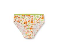 Dedoles Slip Damen & Mädchen Panties Unterwäsche Baumwolle viele lustige Designs Blumen Apfel Avocado Einhorn Party Meerjungfrau, Farbe: Orange, Motiv: Fuchs und Schmetterlinge, Gr. 4-6 Jahre