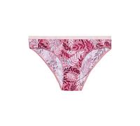 Dedoles Slip Damen & Mädchen Panties Unterwäsche Baumwolle viele lustige Designs Blumen Apfel Avocado Einhorn Party Meerjungfrau, Farbe Rosa, Motiv Rosa Blätter, Gr. XXL