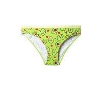 Dedoles Slip Damen & Mädchen Panties Unterwäsche Baumwolle viele lustige Designs Blumen Apfel Avocado Einhorn Party Meerjungfrau, Farbe Grün, Motiv Avocado-Liebe, Gr. XXL