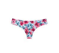 Dedoles Slip Damen & Mädchen Panties Unterwäsche Baumwolle viele lustige Designs Blumen Apfel Avocado Einhorn Party Meerjungfrau, Farbe Rosa, Motiv Orchidee Tanga, Gr. XS