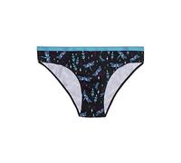 Dedoles Slip Damen & Mädchen Panties Unterwäsche Baumwolle viele lustige Designs Blumen Apfel Avocado Einhorn Party Meerjungfrau, Farbe Schwarz, Motiv Libellen in der Nacht, Gr. XS