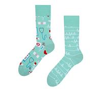 Dedoles Socken Unisex Damen Herren & Kinder Baumwolle viele lustige Designs 1 Paar Geschenk links rechts verschieden, Farbe Blau, Motiv Medizin, Gr. 39-42