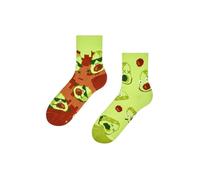 Dedoles Socken Unisex Damen Herren & Kinder Baumwolle viele lustige Designs Fussball Fahrrad Pflanzen Geschenk links rechts verschieden, Farbe: Grün, Motiv: Pixel-Avocado (Crewsocken), Gr. 35-38