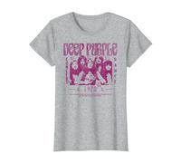 Deep Purple Concert Dance T-Shirt, Damen, Grau Meliert, XS