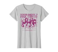 Deep Purple Concert Dance T-Shirt, Damen, Silber, S