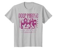 Deep Purple Concert Dance T-Shirt, Kinder, Silber, 98