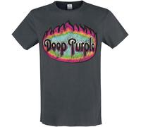 Deep Purple Flames T-Shirt charcoal in L