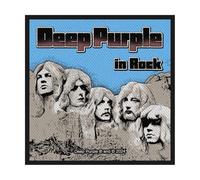 Deep Purple in Rock Mount Rushmore Design Aufnäher Patch 10x10cm Bestickt Offizielle Band Merchandise