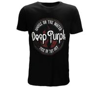 Deep Purple Smoke Circle T-Shirt Smoke Circle T-Shirt S Schwarz