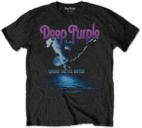 Deep Purple-Smoke On The Water Schwarz Wei Gelb Schwarz Rot Herren Damen T-Shirt 100% Baumwolle, Farbe20, T-Shirts & Hemden(XX-Large)