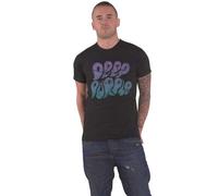 Deep Purple T Shirt Bubble Band Logo Nue offiziell Unisex Schwarz M