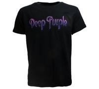 Deep Purple Vintage Logo T-Shirt - Offizielles Merchandise M Schwarz