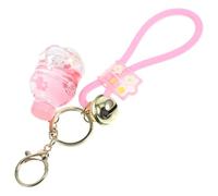 DEEPCRAFF Schwimmender Bunny Schlüsselanhänger Kawaii Anhänger Hase Flüssiger Quicksand Rucksack charme Kreatives Design Langlebig für Taschen Geschenk Mädchen Jungen