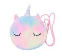 DEEPCRAFF Stylische Einhorn Crossbody Tasche aus Weichem Plüsch Praktische Umhängetasche für Damen Handliche Größe zum Shopping und Date 1stück Unicorn Schultertasche