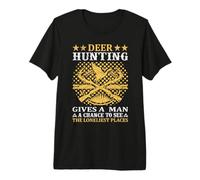 Deer Hunting Gives A Man Hunter Life Adventure Nature Lover Premium T-Shirt