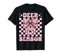 Deer Season Hirsch Jagd Hirsch Jäger Mädchen Mama Kokette Bogen T-Shirt