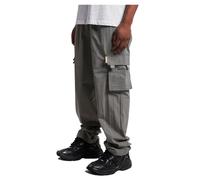 Cargohose DEF "DEF Herren DEF Ale Cargopant", Herren, Gr. XL, US-Größen, light grau, 100% Polyamid, unifarben, normal, Hosen Cargohose (82489948-XL) light grau