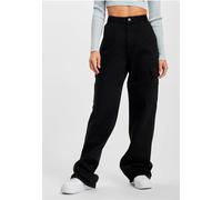 DEF Hosen Damen Cargohosen Schwarz L