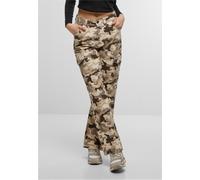 DEF Damen Jeanshose Straight Fit Jeans DFLJS197 Beige Camo-XS