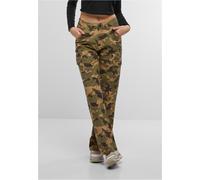 DEF Damen Jeanshose Straight Fit Jeans DFLJS197 Green Camo-S