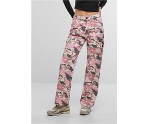 DEF Damen Jeanshose Straight Fit Jeans DFLJS197 Pink Camo-M
