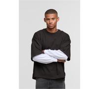 DEF Double Longsleeves DFLS029 Jetblack/Brightwhite-S