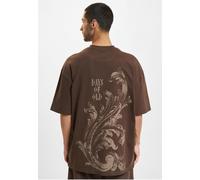 DEF Flourish T-Shirt DFTS245 Chocolate Brown Washed-S