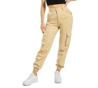DEF Cargohose Aya Damen 100% Baumwolle Beige Gr. XL