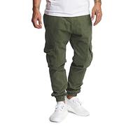 DEF Hosen Herren Cargohosen Grün 30