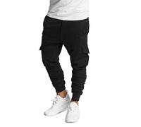 DEF Hosen Herren Jogginghosen Schwarz L
