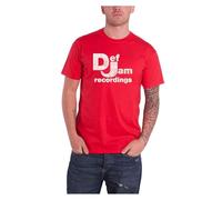 Def Jam Recordings T Shirt Classic Logo Nue offiziell Herren Rot L
