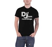 Def Jam Recordings T Shirt Classic Logo Nue offiziell Herren Schwarz XXL