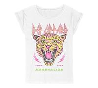 Def Leppard Adrenalize Tour 1993 Frauen T-Shirt weiß S 100% Baumwolle Band-Merch, Bands