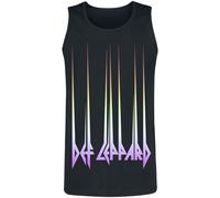 Def Leppard Gradient Logo Tank-Top schwarz in XXL