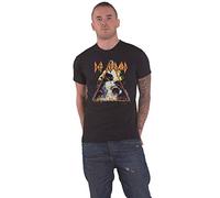 Def Leppard T-Shirt mit Hysteria-Band-Logo, offizielles Produkt, Schwarz, Schwarz, Mittel