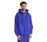 DEF Oversized Zip Hoodies in Gr. L in Blau