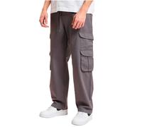 Cargohose DEF "DEF DEF Pure Cargopants", Herren, Gr. L, US-Größen, grau, 100% Baumwolle, unifarben, normal, Hosen Cargohose (74427611-L) grau