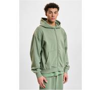 DEF Zip Hoody DFZH042 Green Washed-L