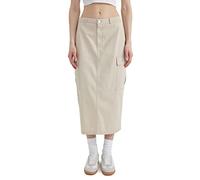 DeFacto Damen A2248AX Skirt, BEIGE, 38