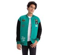 DeFacto Herren Z9170az Cardigan Sweater, Grün, L EU