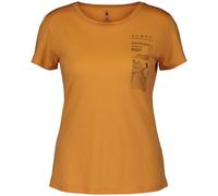 Scott Defined Merino Graphic SS Damen Hemd, orange EU S