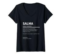 Definition Salma Vorname Salma Vorname Salma T-Shirt mit V-Ausschnitt