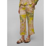 Deha Damen-crop-hose Aus Viskose Mit Blattmuster D22146-37701 Mehrfarbig;Print L