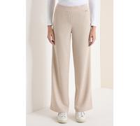 Dehnbund-Hose CECIL, Damen, Gr. XL, Länge 30, desert beige melange, Stoff, 84% Polyester, 16% Viskose, unifarben, loose fit lang, Hosen, High Waist (67331704-XL) desert beige melange